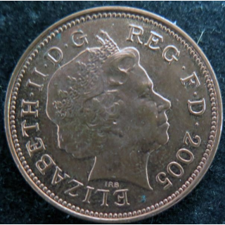 ROYAUME UNI : Pièce de Two Pence 2005 Elisabeth II