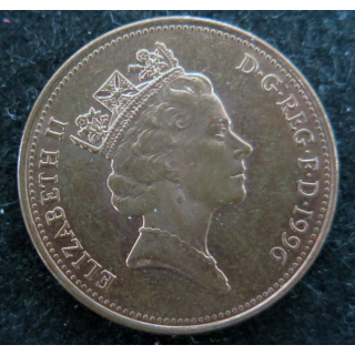ROYAUME UNI : Pièce de Two Pence 1996 Elisabeth II