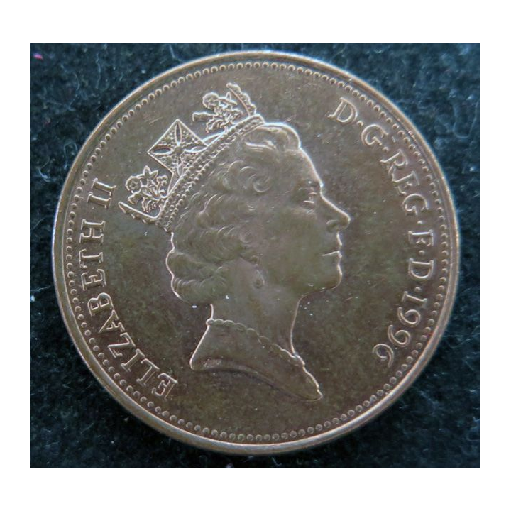 ROYAUME UNI : Pièce de Two Pence 1996 Elisabeth II