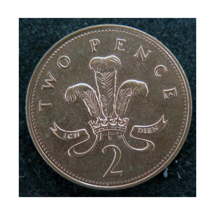 ROYAUME UNI : Pièce de Two Pence 1996 Elisabeth II