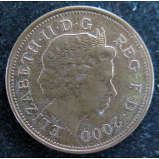 ROYAUME UNI : Pièce de Two Pence 2000 Elisabeth II
