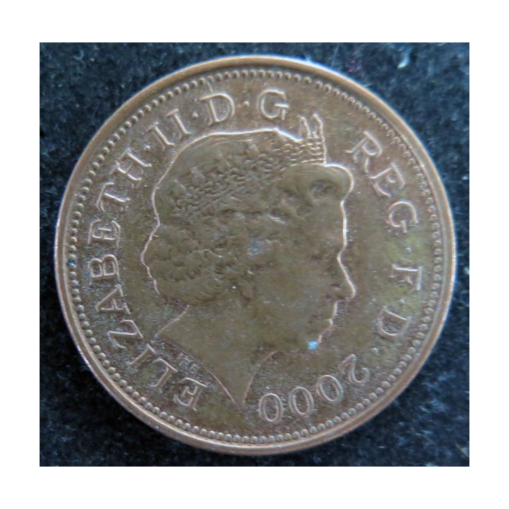 ROYAUME UNI : Pièce de Two Pence 2000 Elisabeth II