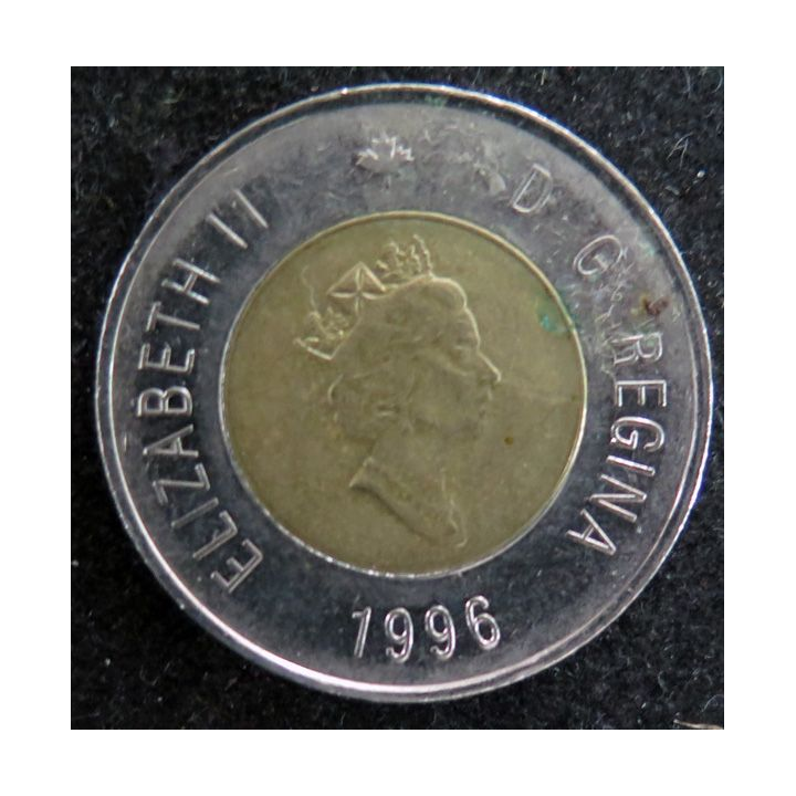 CANADA : Pièce de Deux Dollars 1996 Elisabeth II Ours polaire