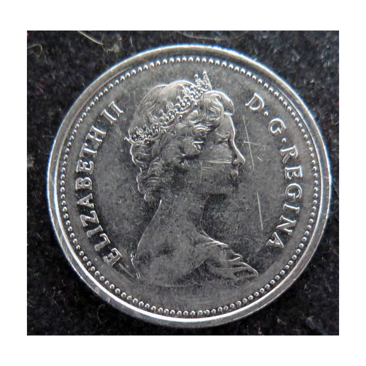CANADA : Pièce de 25 cents 1986 Elisabeth II 