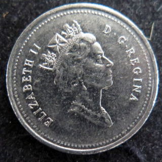CANADA : Pièce de 25 cents 1996 Elisabeth II