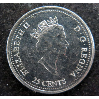 CANADA : Pièce de 25 cents 2000 Elisabeth II Créativité