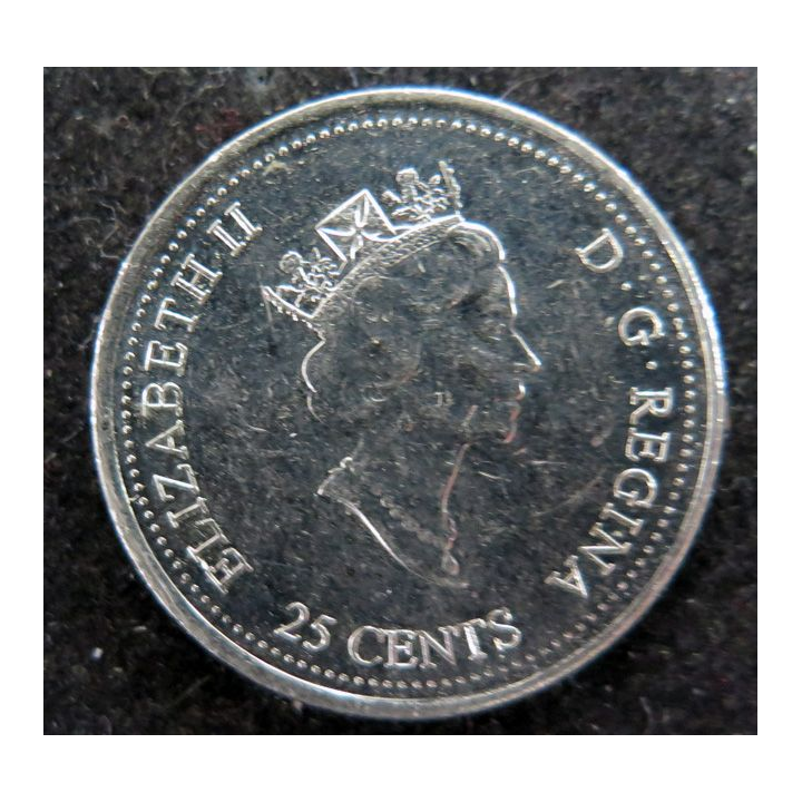 CANADA : Pièce de 25 cents 2000 Elisabeth II Créativité