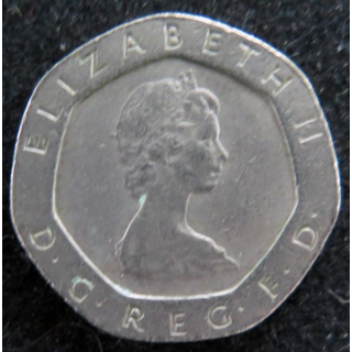 ROYAUME UNI : Pièce de 20 Pence 1982 Elisabeth II