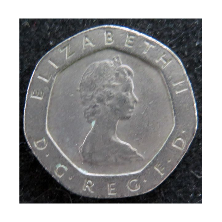 ROYAUME UNI : Pièce de 20 Pence 1982 Elisabeth II