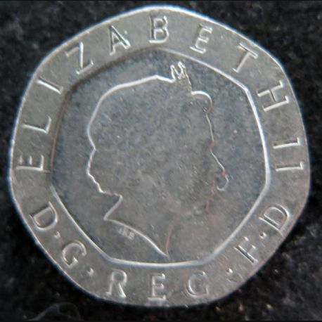 ROYAUME UNI Pièce de 20 Pence 2002 Elisabeth II