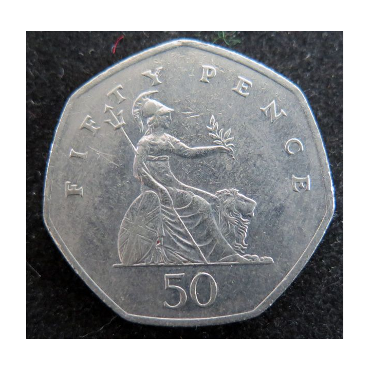 ROYAUME UNI : Pièce de 50 Pence 1997 Elisabeth II