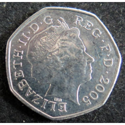 ROYAUME UNI Pièce de 50 Pence 2005 Elisabeth II