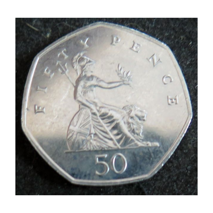ROYAUME UNI : Pièce de 50 Pence 2005 Elisabeth II