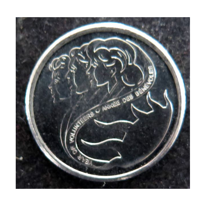 CANADA : Pièce de 10 cents 2001 Elisabeth II Année des Bénévoles