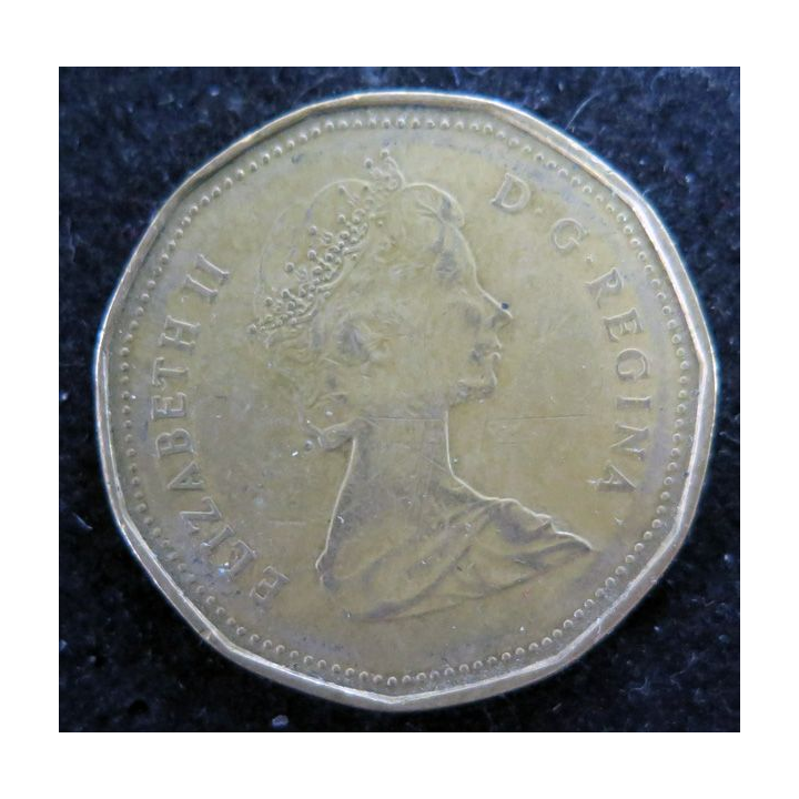 CANADA : Pièce de 1 Dollar Elisabeth II 1987 Canard