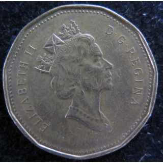 CANADA : Pièce de 1 Dollar Elisabeth II 1990 Canard