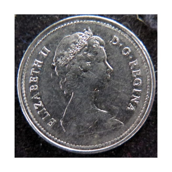 CANADA : Pièce de 5 cents 1981 Elisabeth II Castor