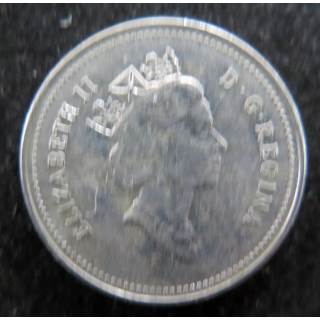 CANADA : Pièce de 5 cents 1867-1992 Elisabeth II Castor