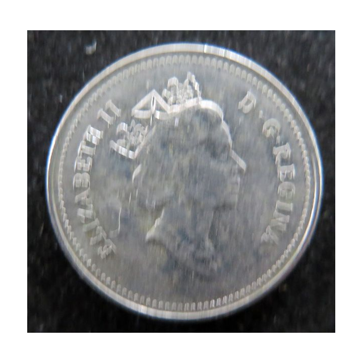 CANADA : Pièce de 5 cents 1867-1992 Elisabeth II Castor