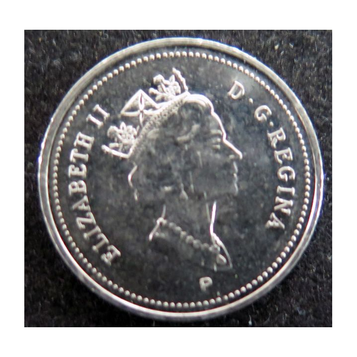CANADA : Pièce de 5 cents 2000 Elisabeth II Castor
