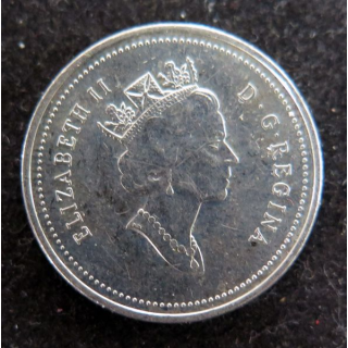 CANADA : Pièce de 5 cents 1999 Elisabeth II Castor