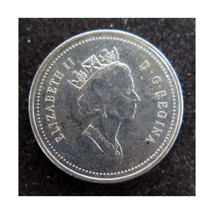 CANADA : Pièce de 5 cents 1999 Elisabeth II Castor