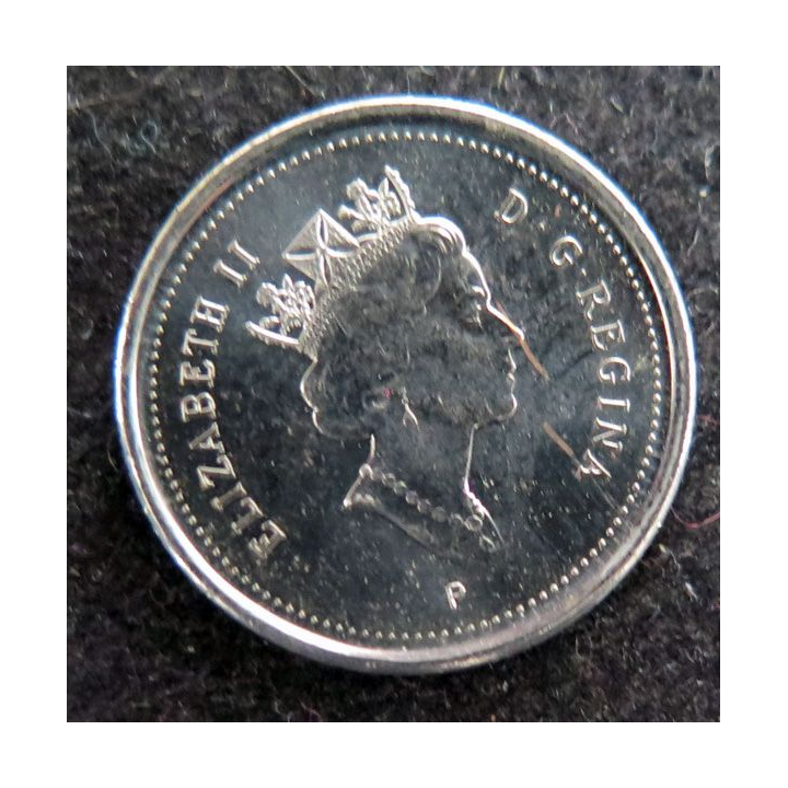 CANADA : Pièce de 10 cents 2003 Elisabeth II Voilier