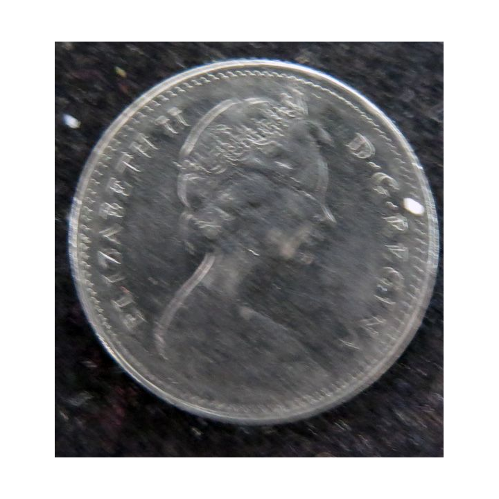 CANADA : Pièce de 10 cents 1978 Elisabeth II Voilier