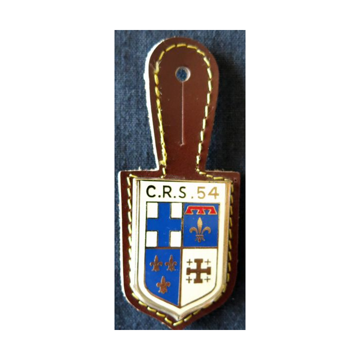 CRS 54 : insigne de la compagnie républicaine de sécurité n° 54 fabrication Drago Paris