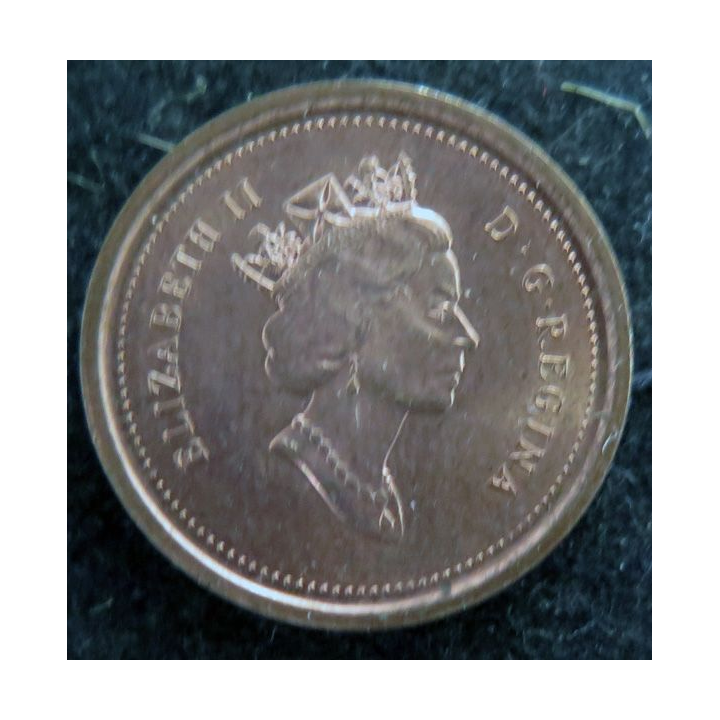 CANADA : Pièce de 1 cents 2003 Elisabeth II feuille d'érable