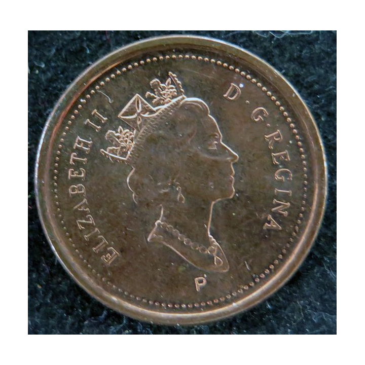 CANADA : Pièce de 1 cents 1983 Elisabeth II feuille d'érable