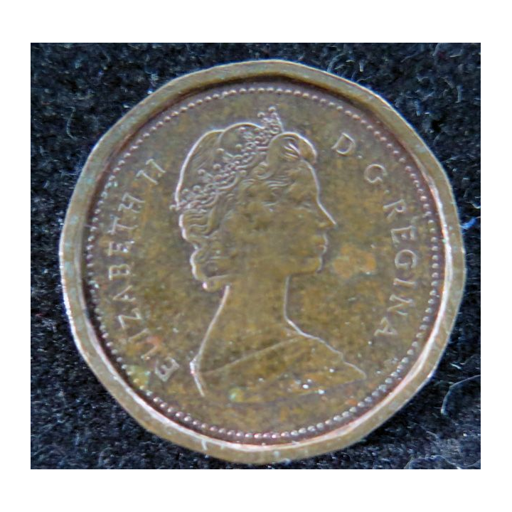 CANADA : Pièce de 1 cents 1984 Elisabeth II feuille d'érable