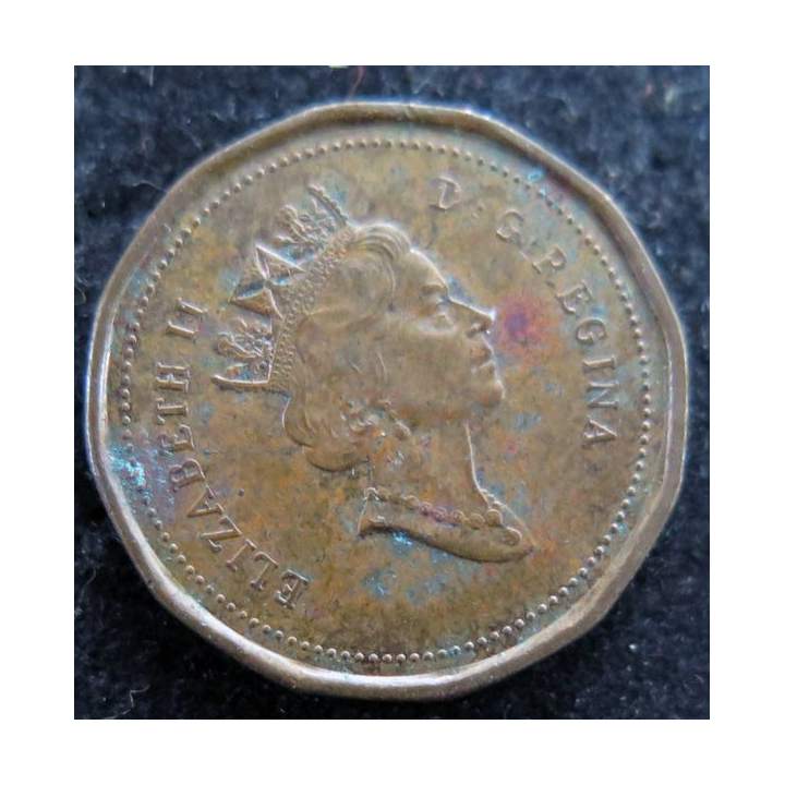 CANADA : Pièce de 1 cents 1991 Elisabeth II feuille d'érable