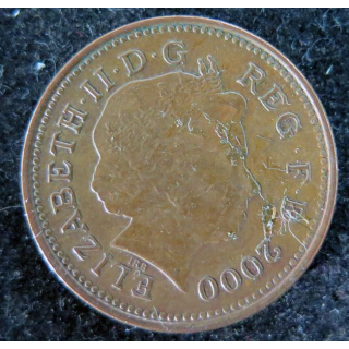 ROYAUME UNI : Pièce de 1 Penny 2000 Elisabeth II