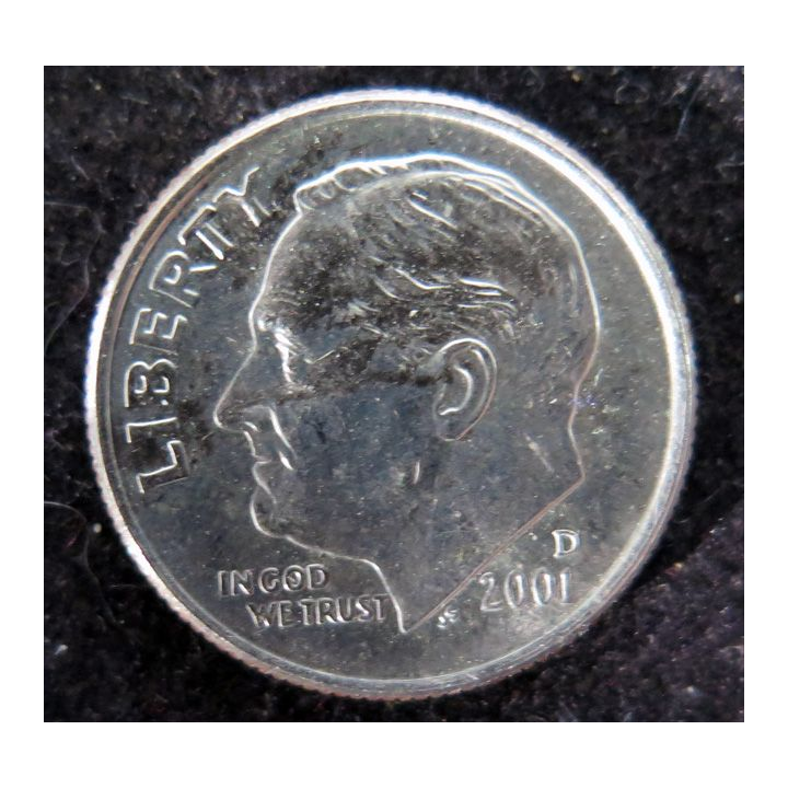 USA : Pièce de 1 Dime 2001 Roosevelt Dime