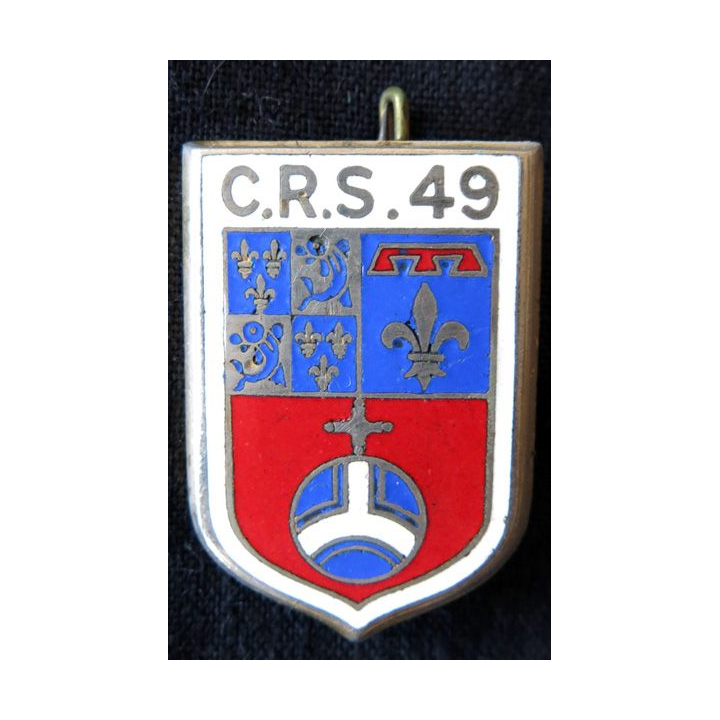 CRS 49 : insigne de la compagnie républicaine de sécurité n° 49 fabrication Drago Paris