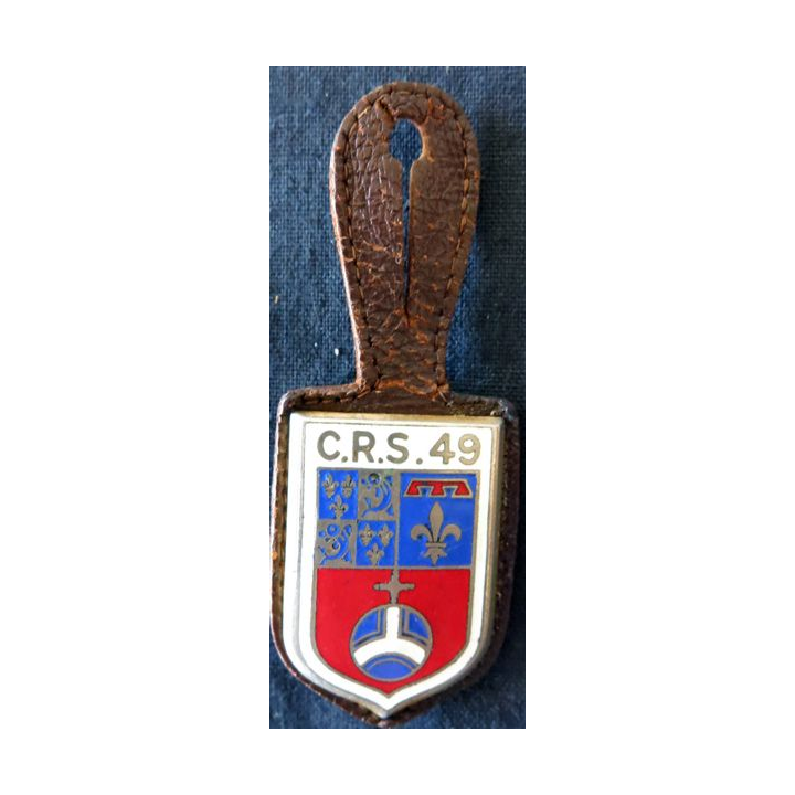 CRS 49 : insigne de la compagnie républicaine de sécurité n° 49 fabrication Drago Paris
