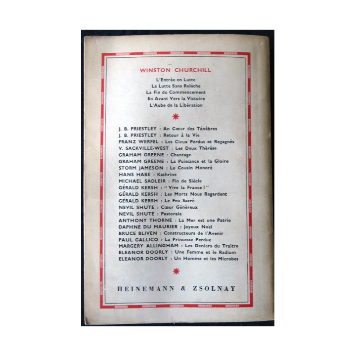 Pour qui sonne le glas de Ernest Hemingway aux Editions Heinemann & Zsolnay