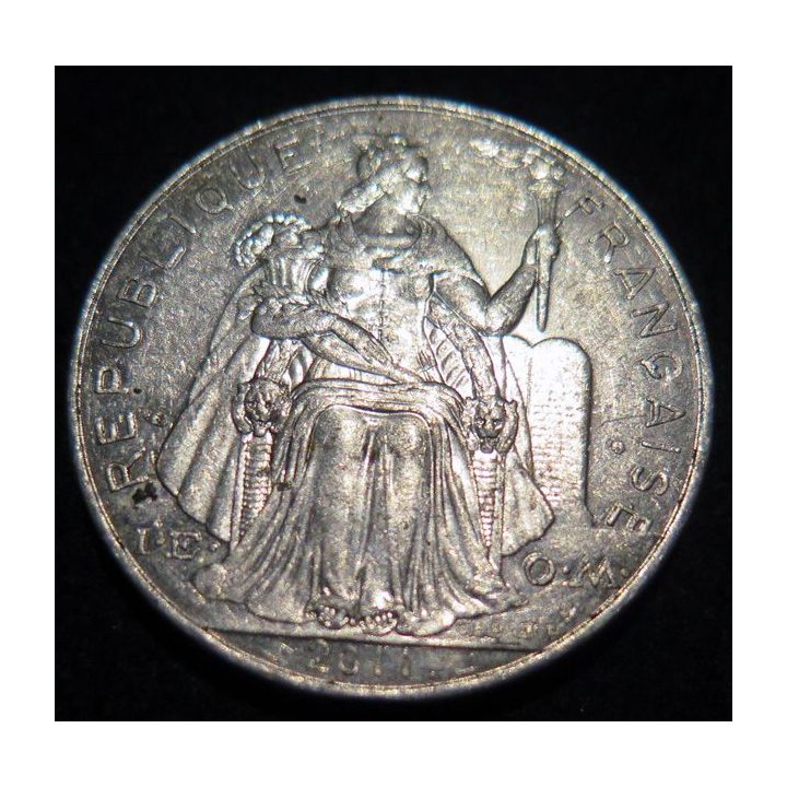 NOUVELLE CALEDONIE : pièce de 5 Francs 2011 en Aluminium