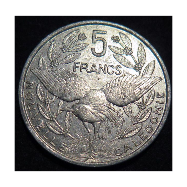 NOUVELLE CALEDONIE : pièce de 5 Francs 2011 en Aluminium