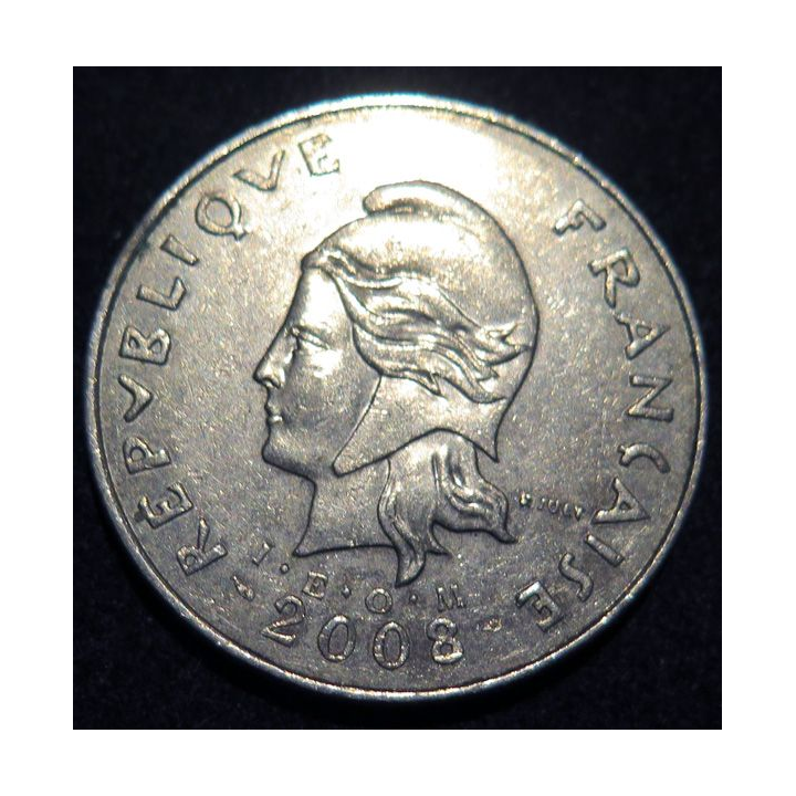 NOUVELLE CALEDONIE : pièce de 50 Francs 2008 en Cupronickel