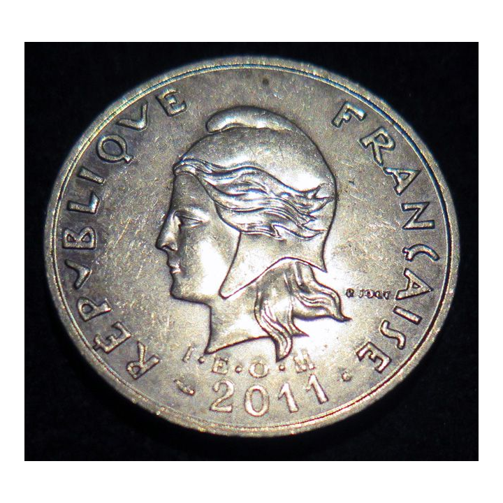NOUVELLE CALEDONIE : pièce de 20 Francs 2011 en Cupronickel