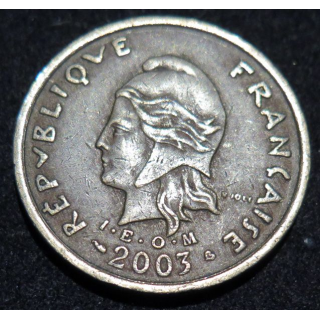NOUVELLE CALEDONIE : pièce de 100 Francs 2003 IEOM en laiton de nickel