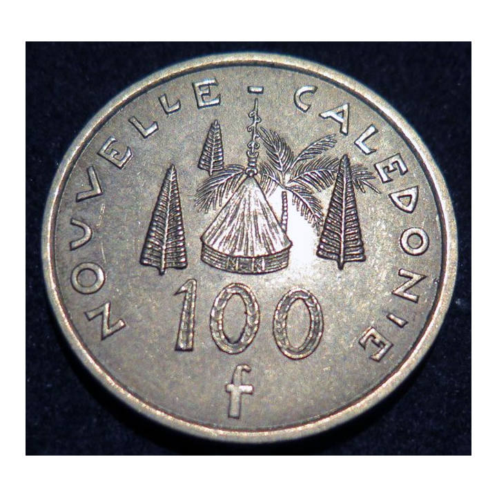 NOUVELLE CALEDONIE : pièce de 100 Francs 2016 IEOM en bronze aluminium