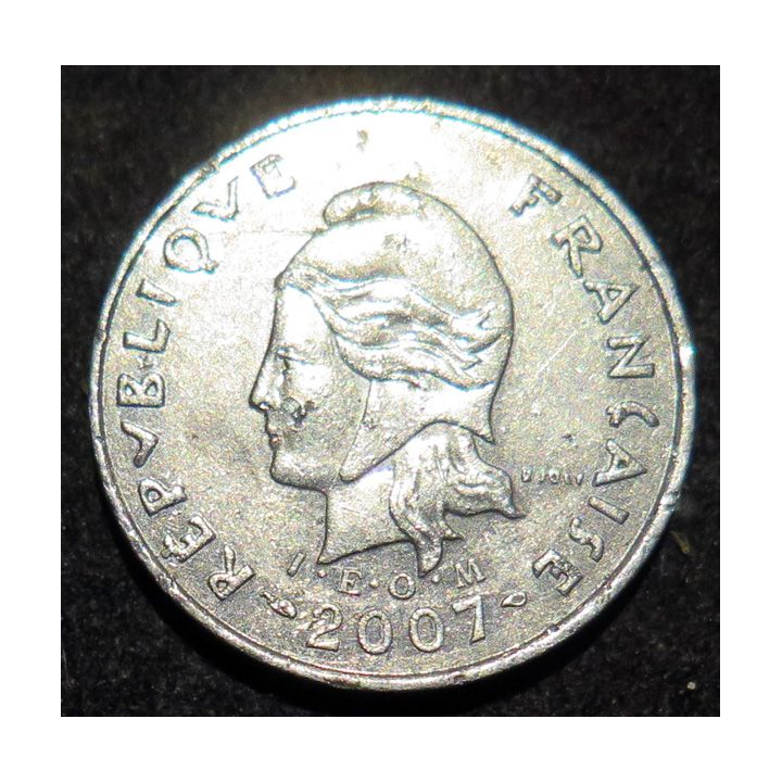 NOUVELLE CALEDONIE : pièce de 10 Francs 2007 en Cupronickel