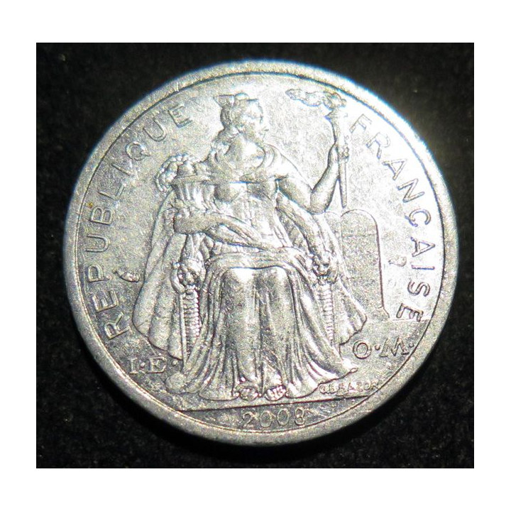 NOUVELLE CALEDONIE : pièce de 1 Francs IEOM 2008 en Aluminiumen Aluminium