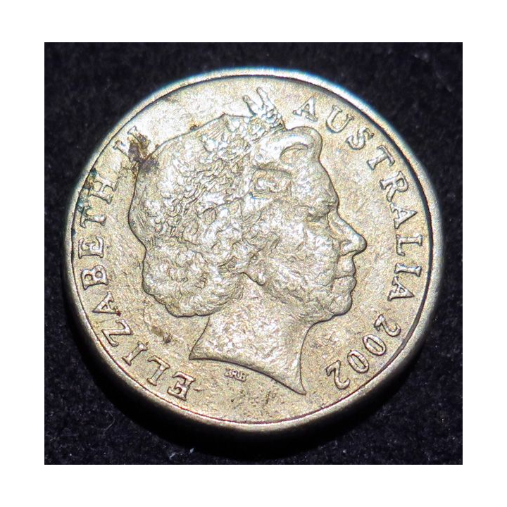 AUSTRALIE : pièce de 1 Dollar Elizabeth II 2002 Year of the outback en bronze aluminium