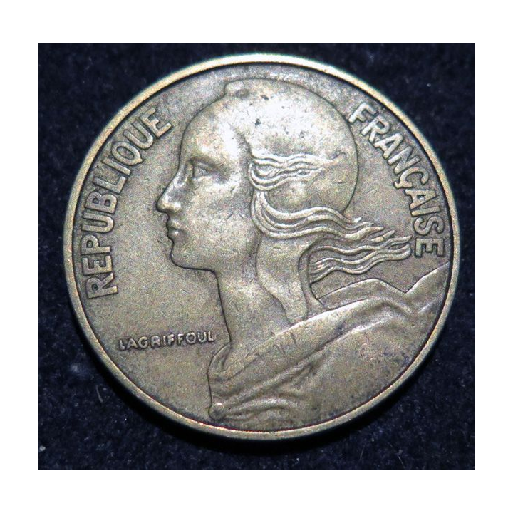 FRANCE : pièce de 20 Centimes s 1963 en cupro aluminium nickel