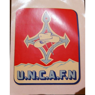 autocollant UNC AFN dimension 9 x 11,5 cm