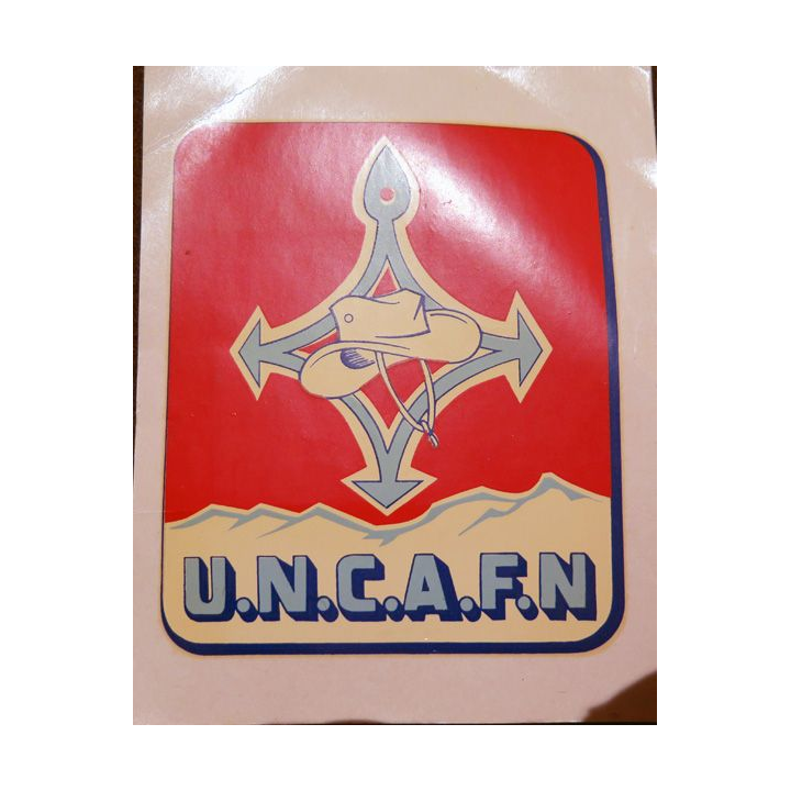 autocollant UNC AFN dimension 9 x 11,5 cm